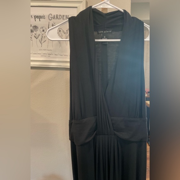 14th Place Women’s Plus Size Black Maxi Dress Size XXL - Picture 2 of 5